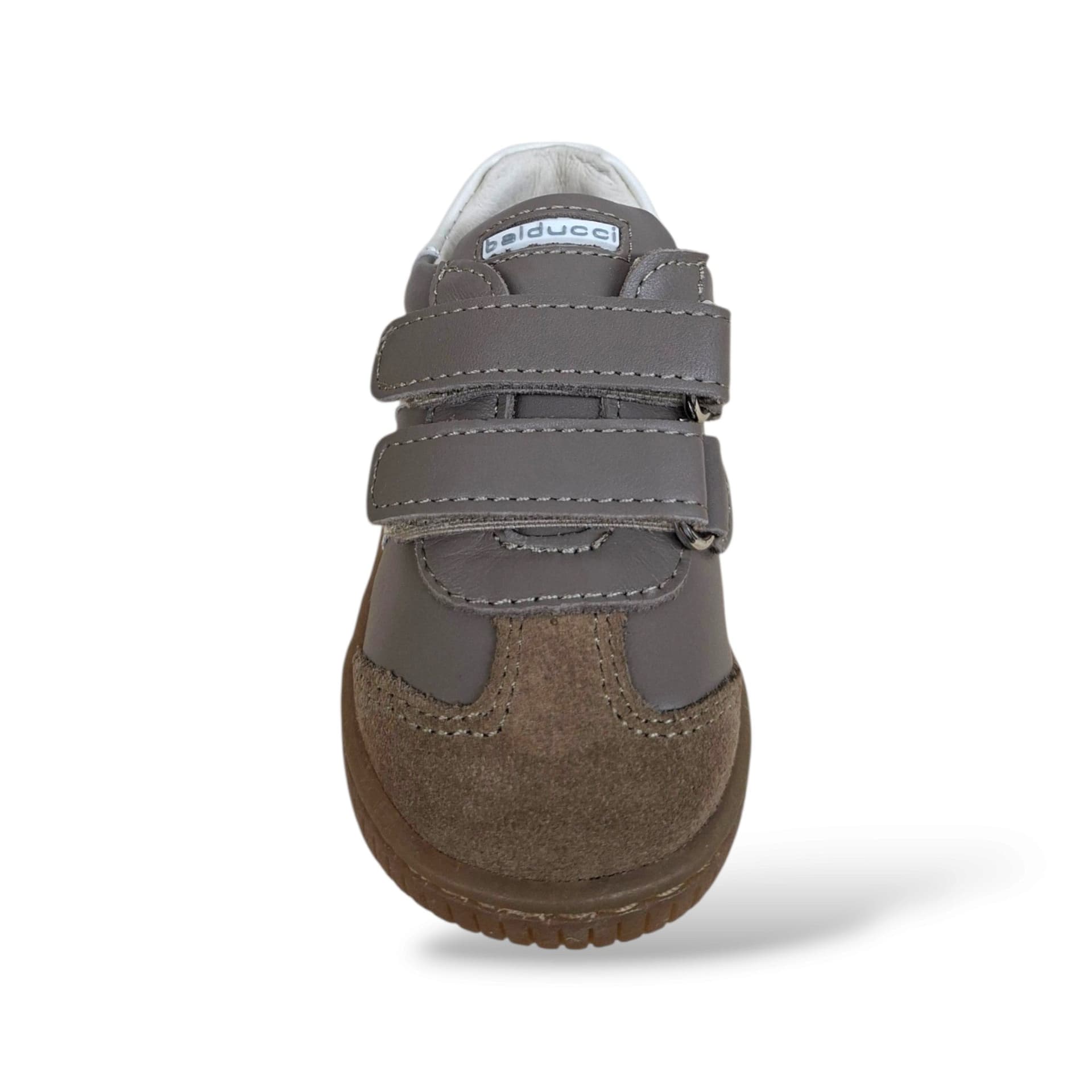 Balducci Cita Scarpe Primi Passi Bambini Taupe Camel | Velcro Tallone Rinforzato Fondo Flessibile Arco Plantare Pelle Suede | Taglia 19-24 | Scarpetteria Gica - 4