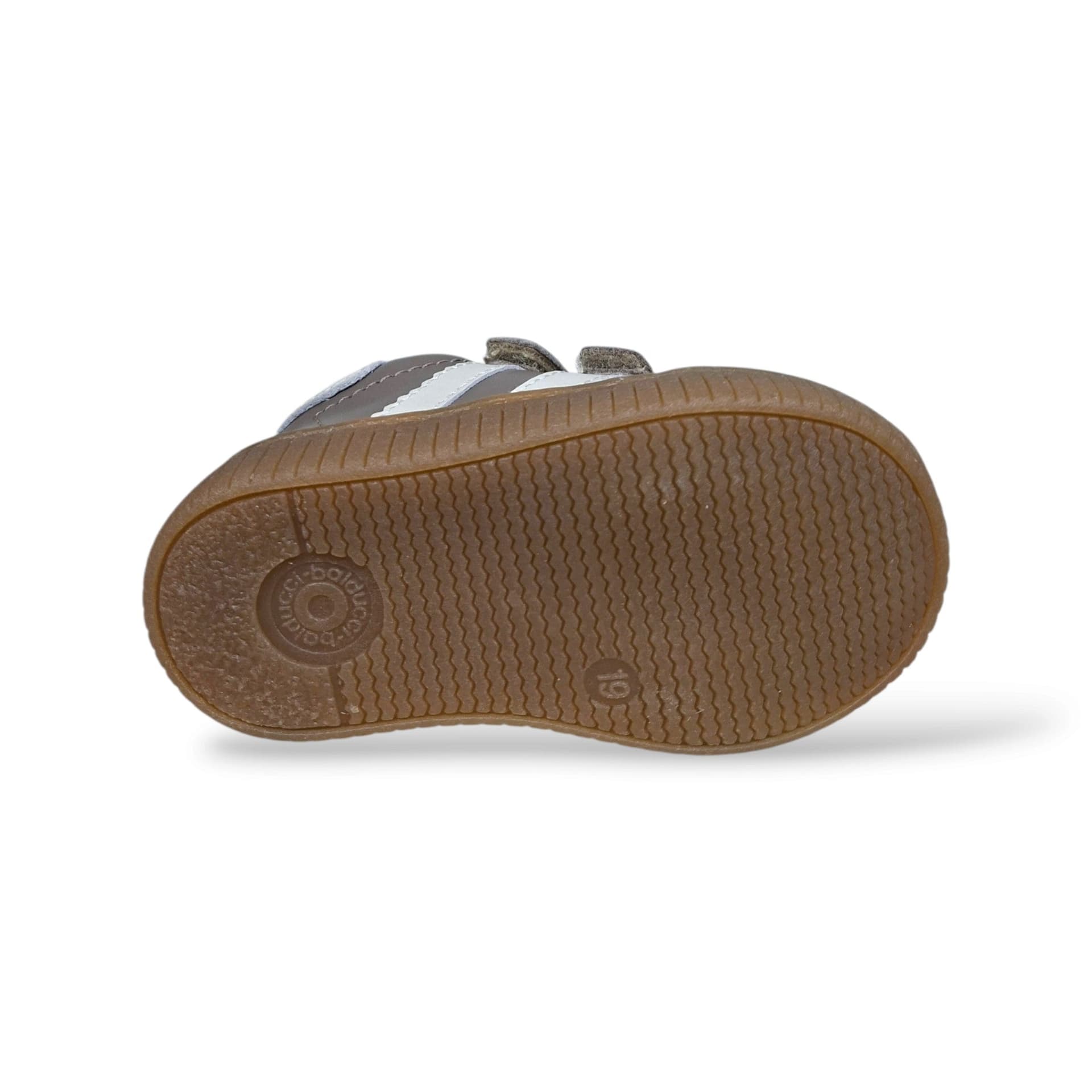 Balducci Cita Scarpe Primi Passi Bambini Taupe Camel | Velcro Tallone Rinforzato Fondo Flessibile Arco Plantare Pelle Suede | Taglia 19-24 | Scarpetteria Gica - 5