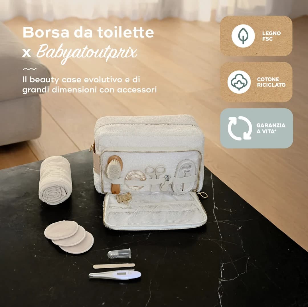 Borsa da Toilette per Neonati Babymoov Curl White - 2