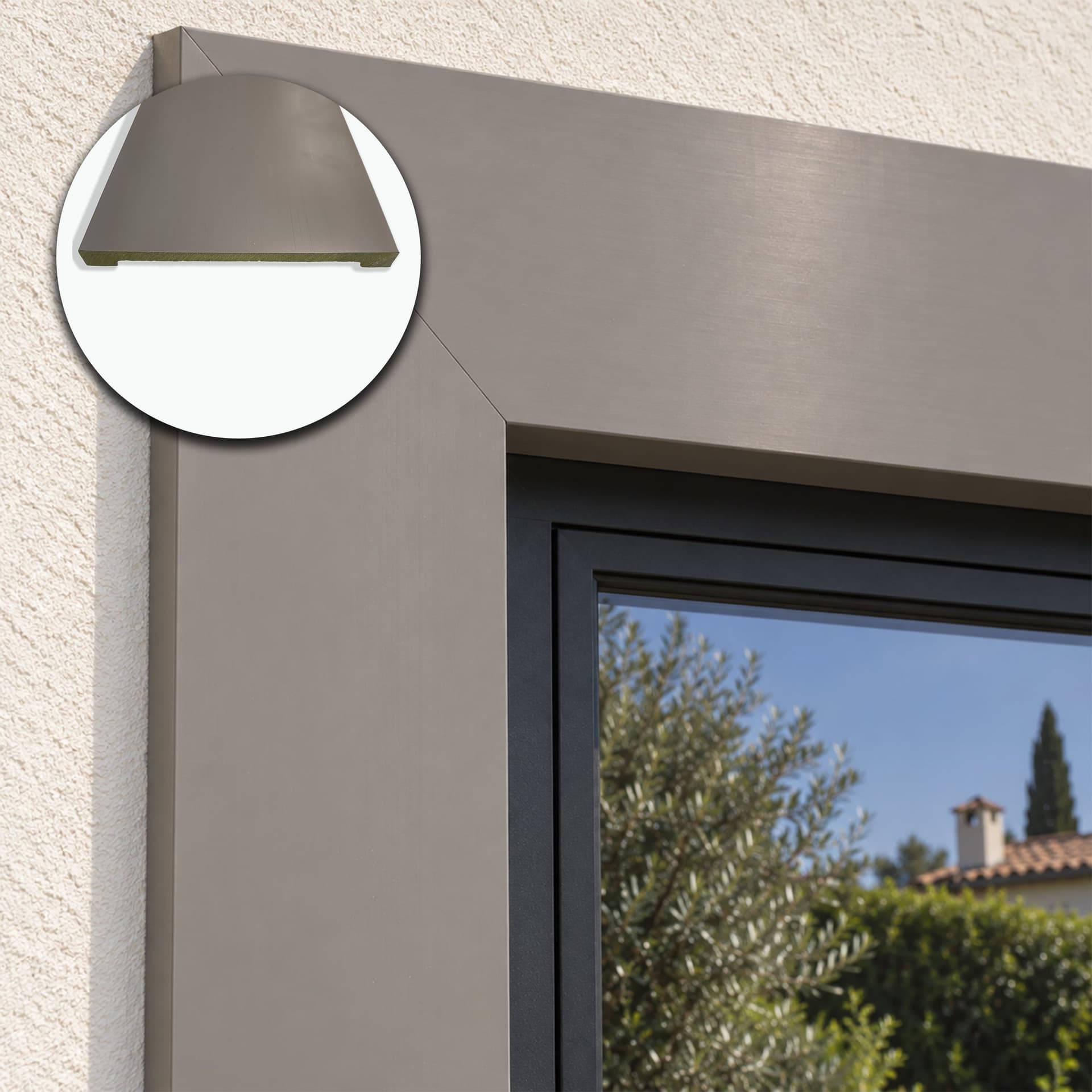 Cornice per Esterno in Polimero HPS 185x18x2500 mm – JH27 – Venduta al Metro Lineare - 2