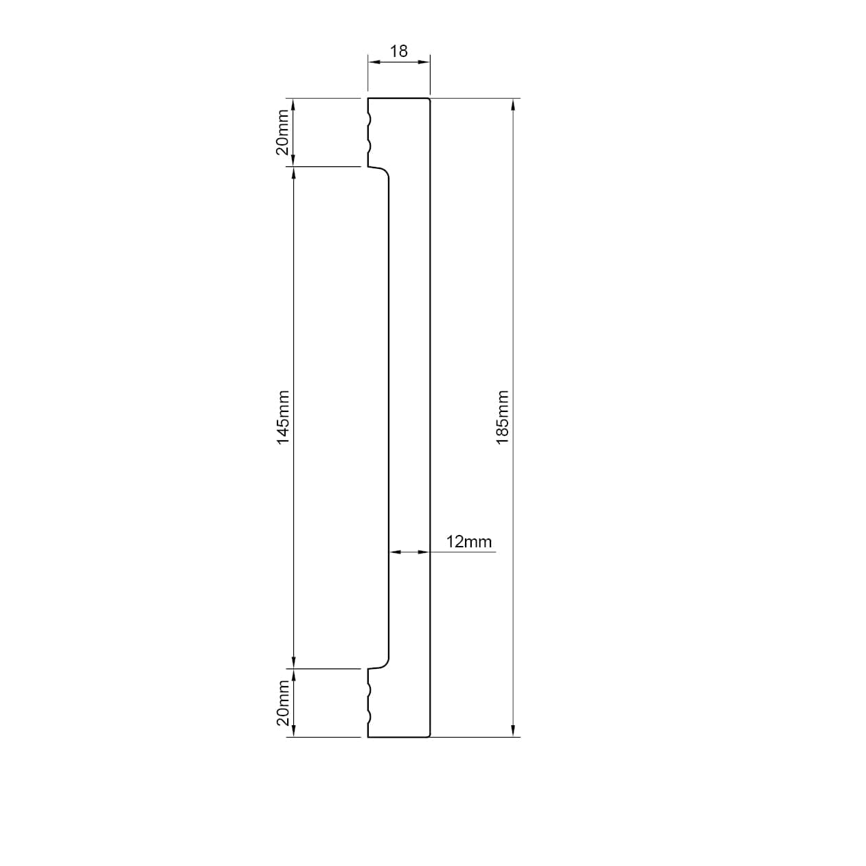 Cornice per Esterno in Polimero HPS 185x18x2500 mm – JH27 – Venduta al Metro Lineare - 7