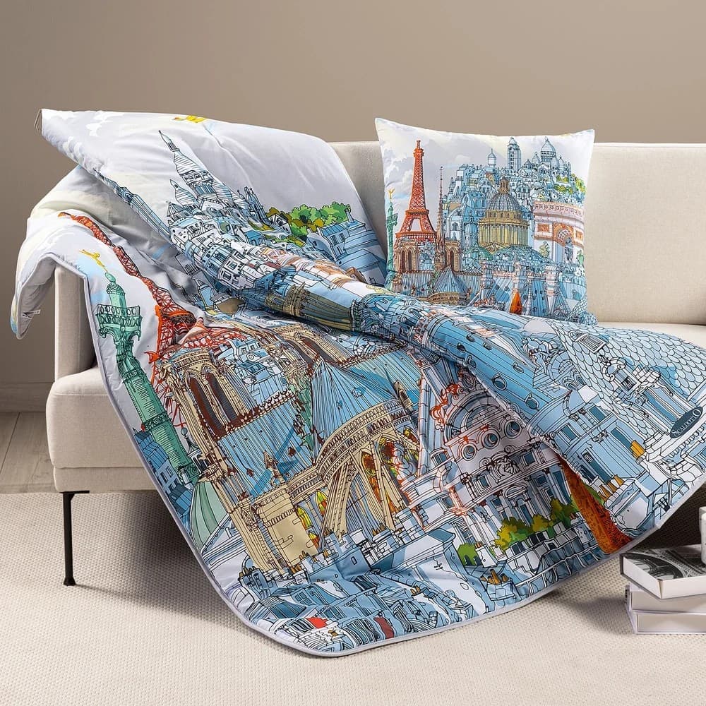 Scaldotto  Paris ! Caleffi 130x170 cm - Plaid Trapuntato da Divano - 2