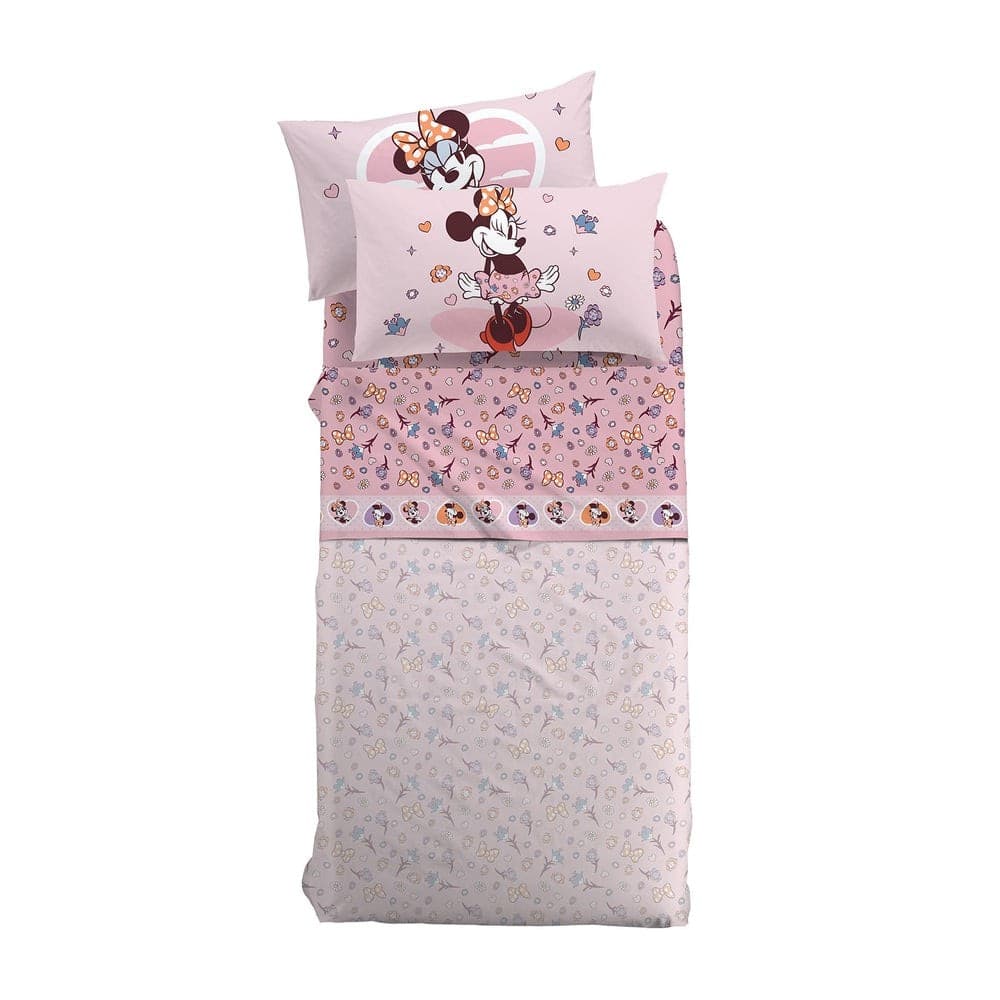 Lenzuola Bimbi Minnie Love ! Caleffi kids in Puro Cotone - Set Letto Disney - 2