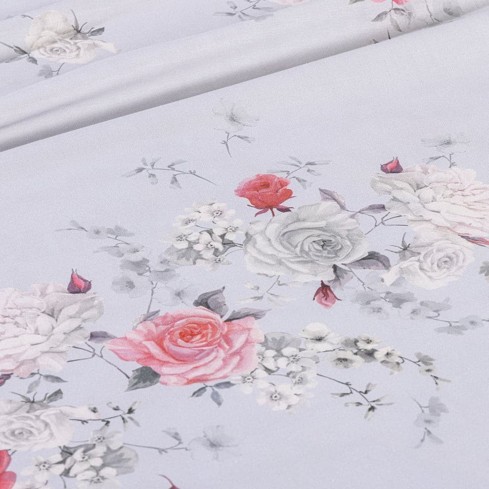 Lenzuola Giardino di Rose ! Caleffi Garden in Puro Cotone - Set completo Letto 2 Piazze 240x280 cm - 3