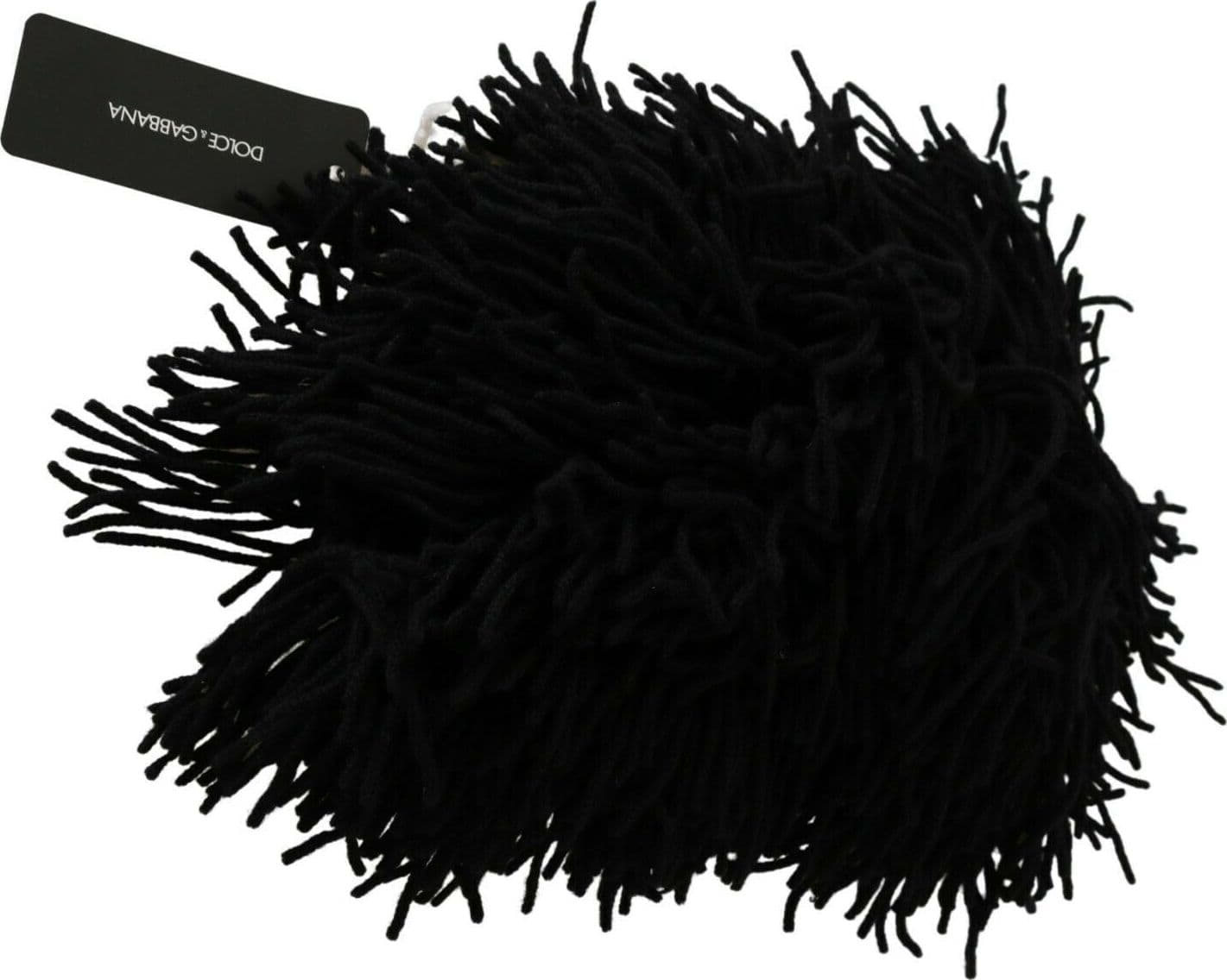 Dolce & Gabbana Black White Knitted Cashmere Animal Design Hat - 4