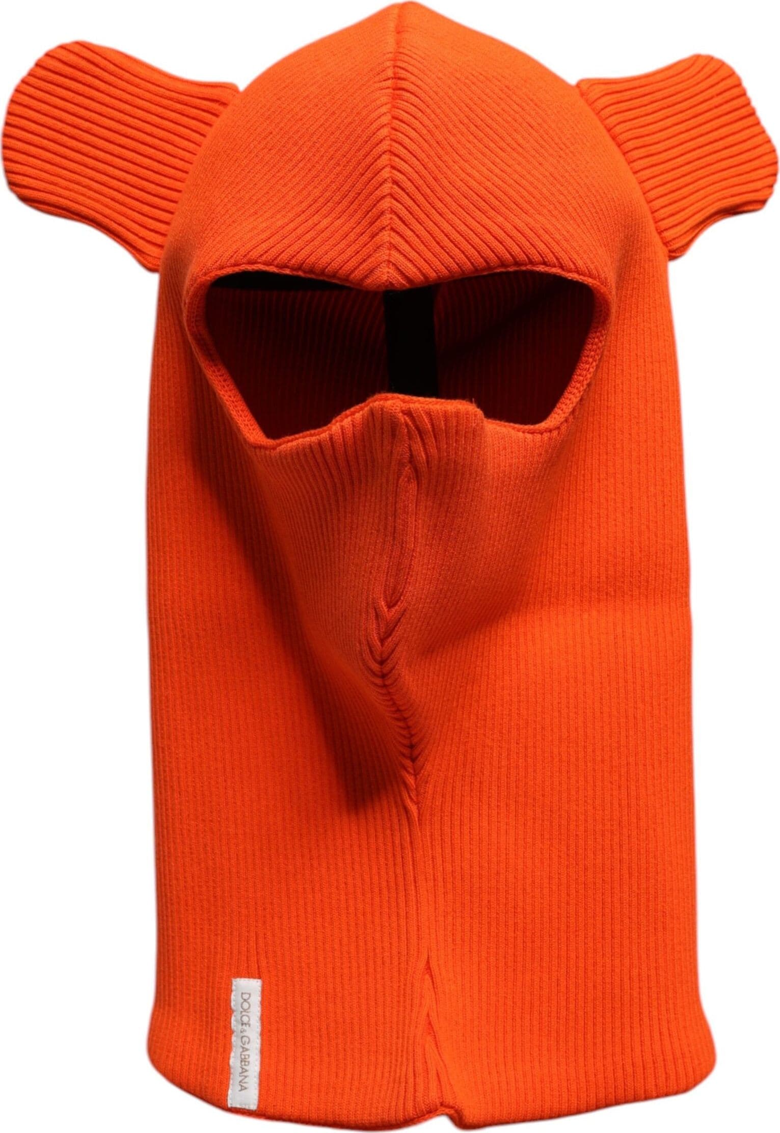 Dolce & Gabbana Orange Cotton Whole Head Wrap Balaclava Hat - 4