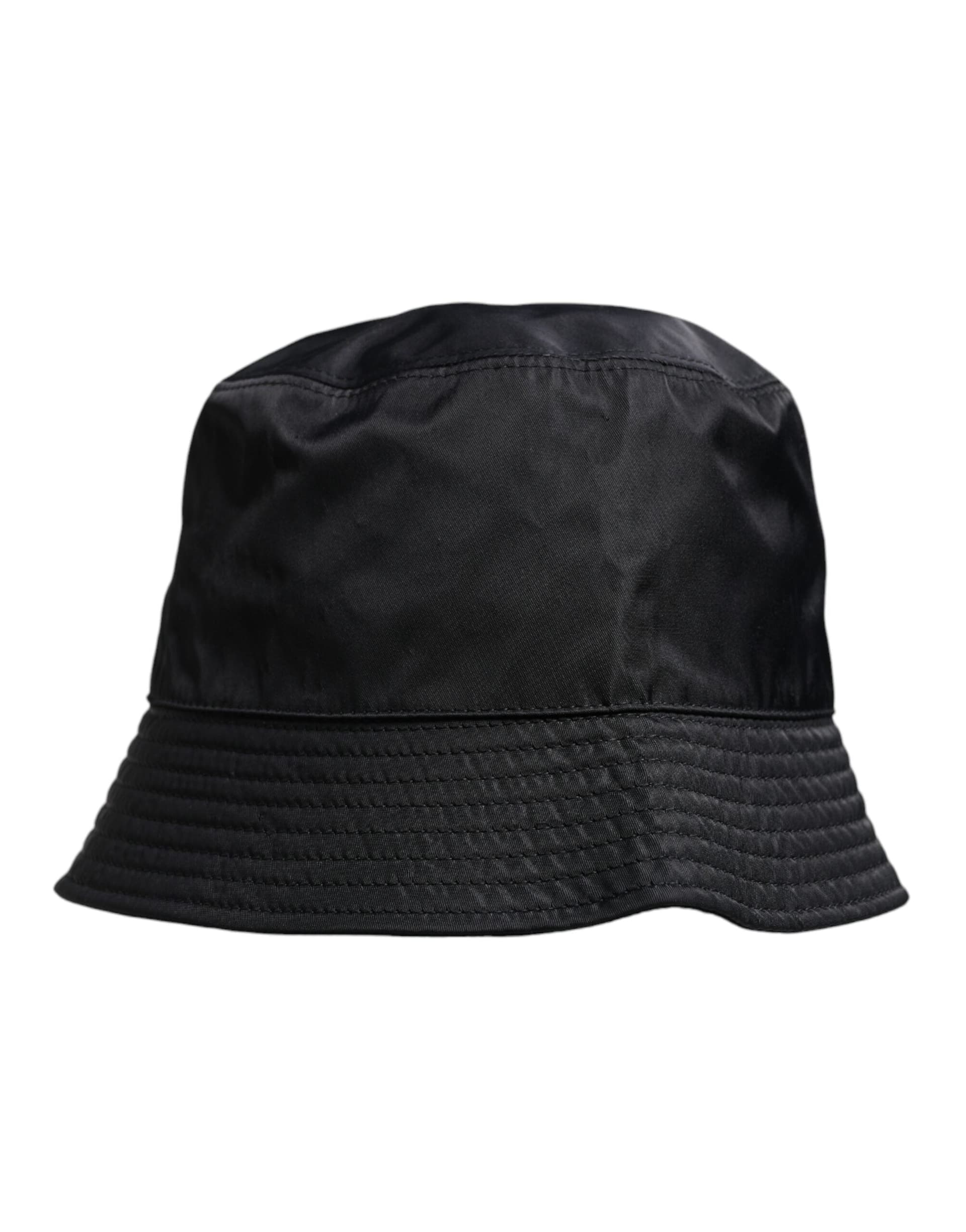 Dolce & Gabbana Black Cotton Wide Brim Bucket Hat - 2