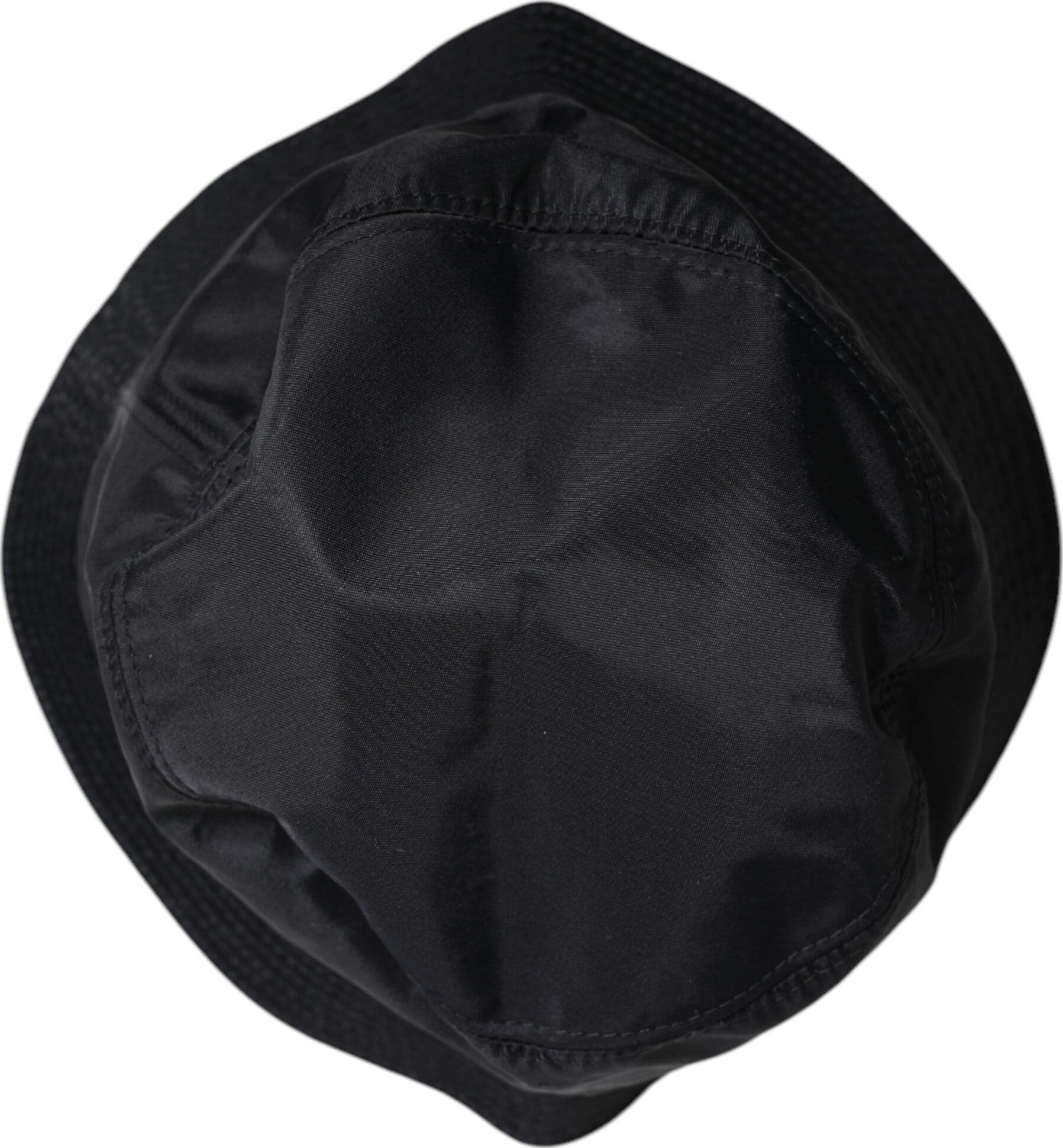 Dolce & Gabbana Black Cotton Wide Brim Bucket Hat - 6