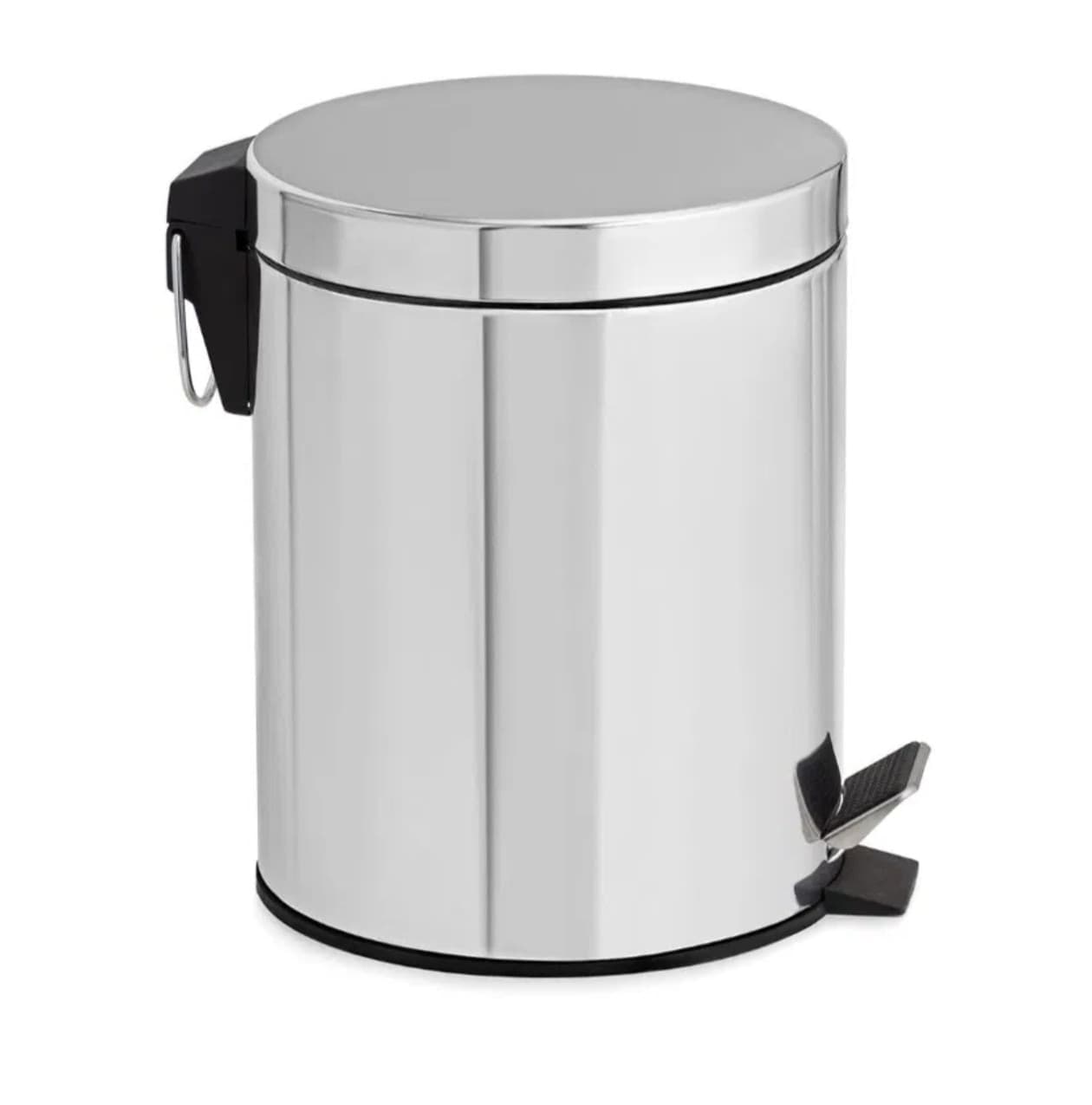 Eurostore07® pattumiera in acciaio inox con pedale  - - lt.5 cm.20,5x27,8h - 2
