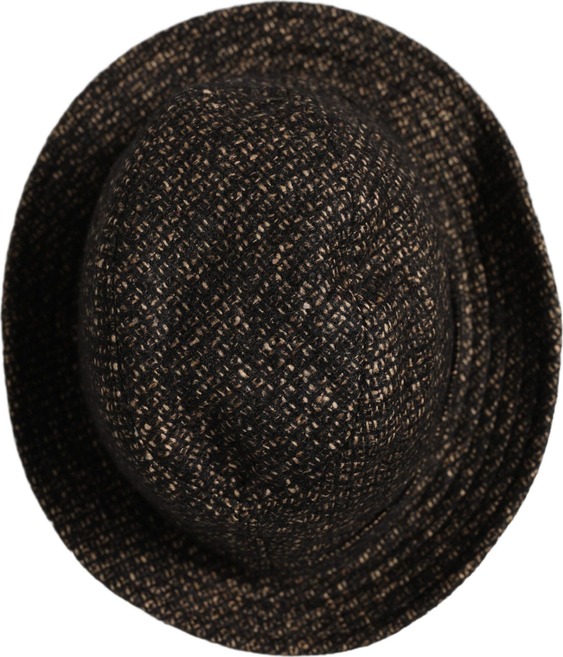Dolce & Gabbana Gray Melange Blended Textured Tweed Capello Hat - 6