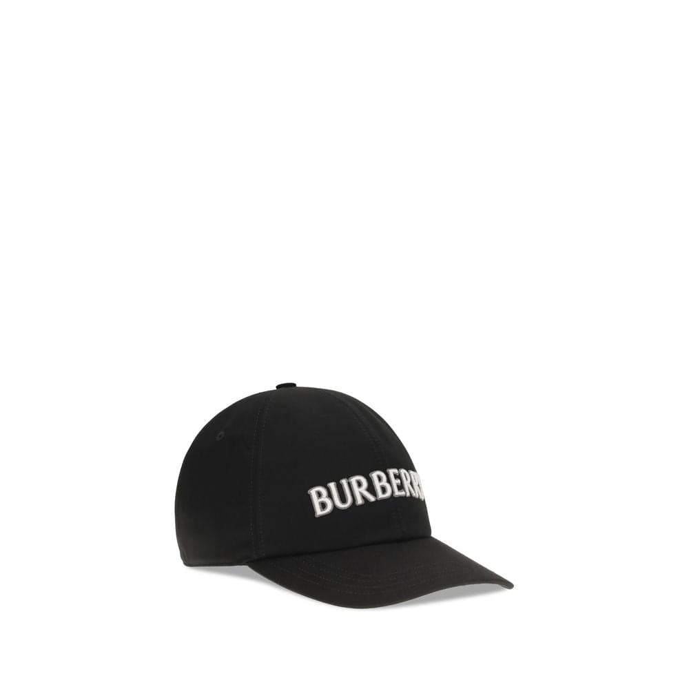 Burberry Black Cotton Cap (Baseball Hat) - 2