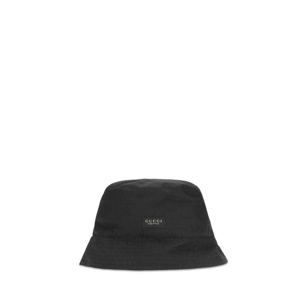 Gucci Black Cotton Bucket Hat