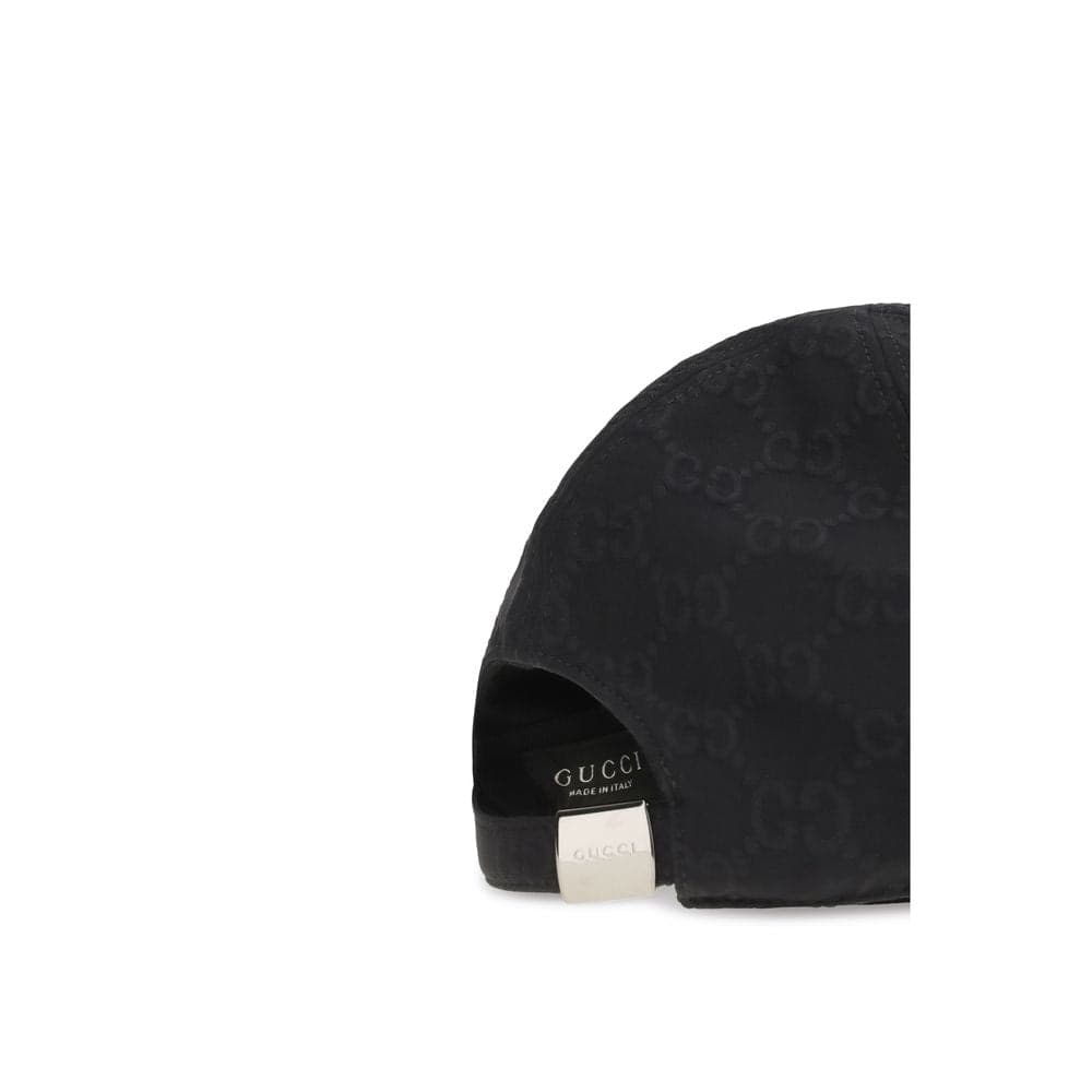 Gucci Black Cotton Cap (Baseball Hat) - 3