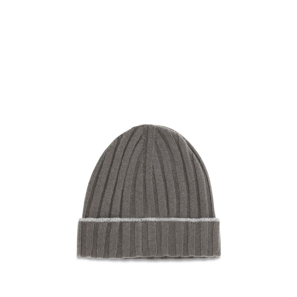 Brunello Cucinelli Bicolor Cashmere Beanie - 2