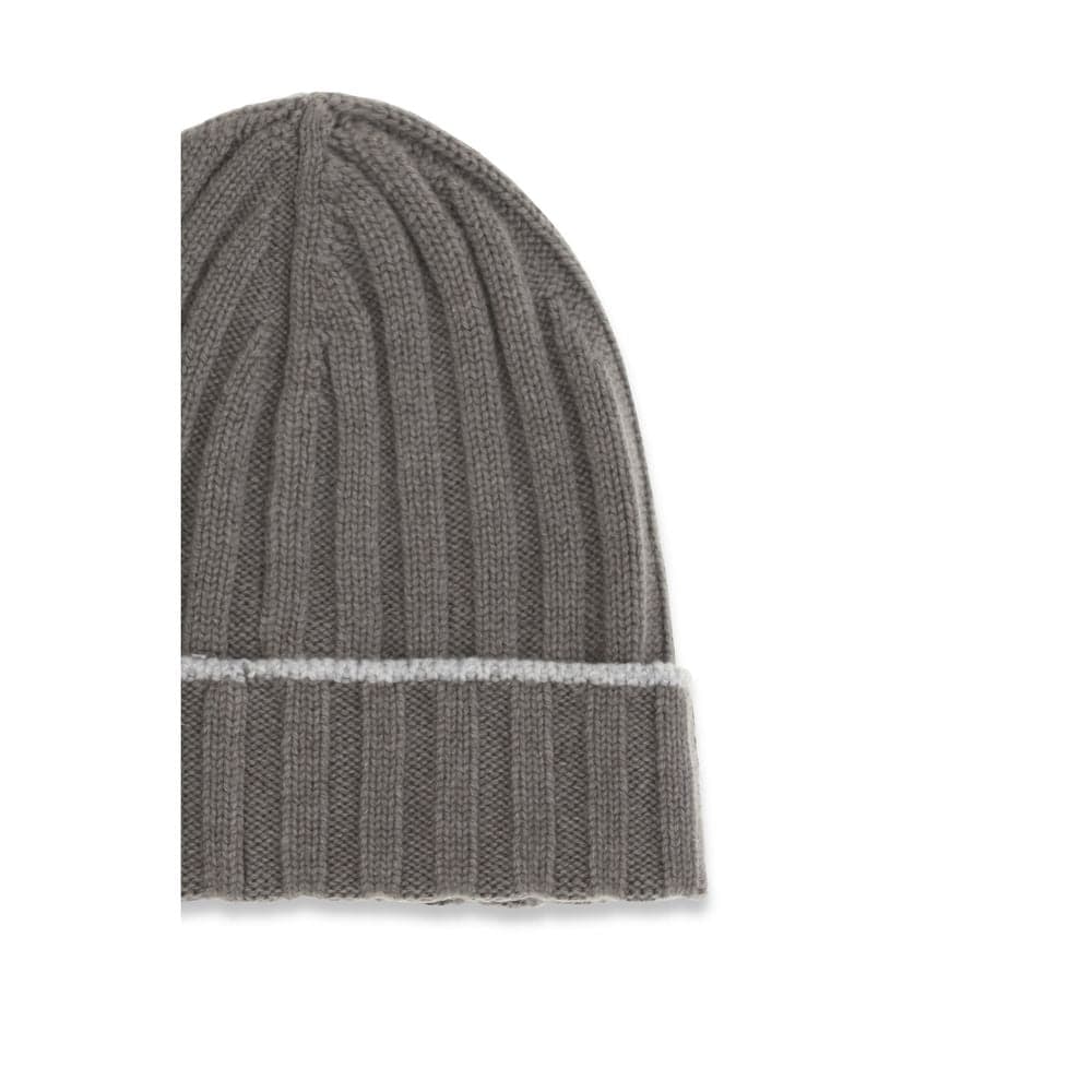 Brunello Cucinelli Bicolor Cashmere Beanie - 3