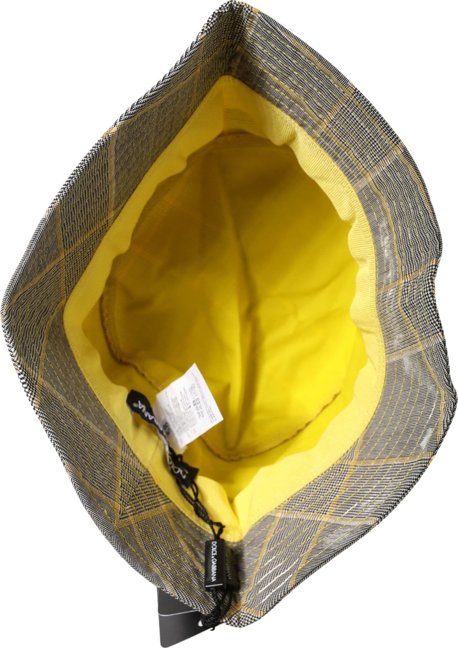 Dolce & Gabbana Men Gray Checkered Bucket Fisherman Capello Hat - 6