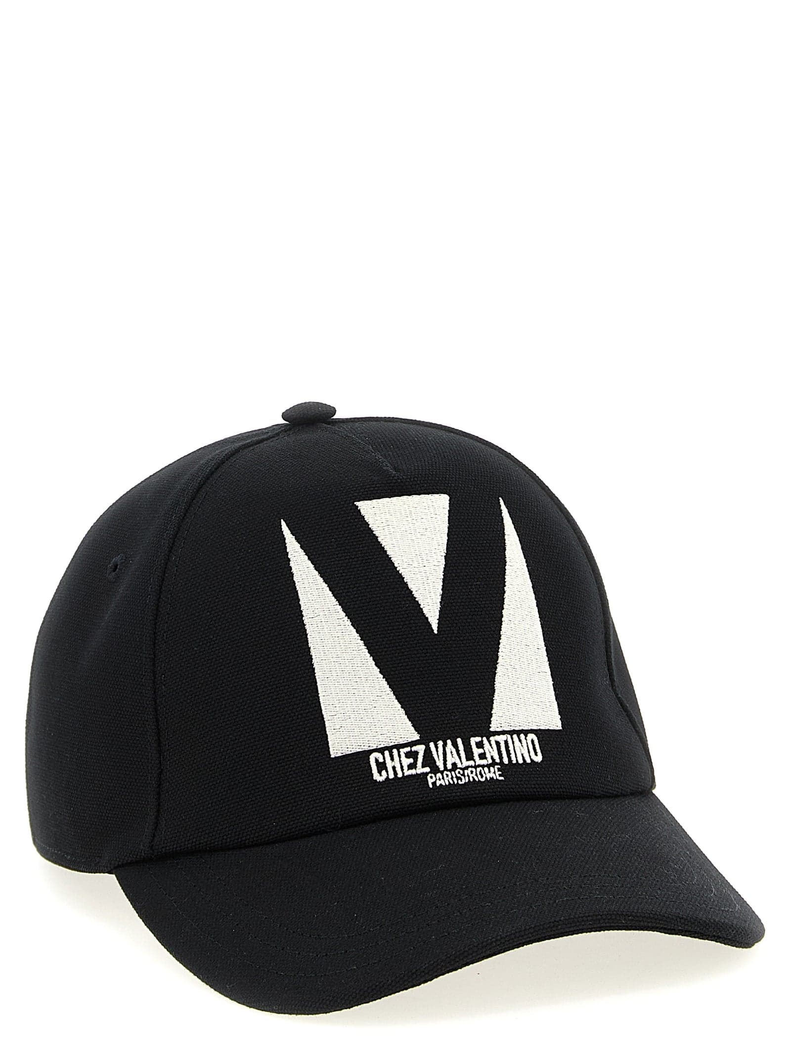Valentino Garavani Black Cotton Cap (Baseball Hat) - 2