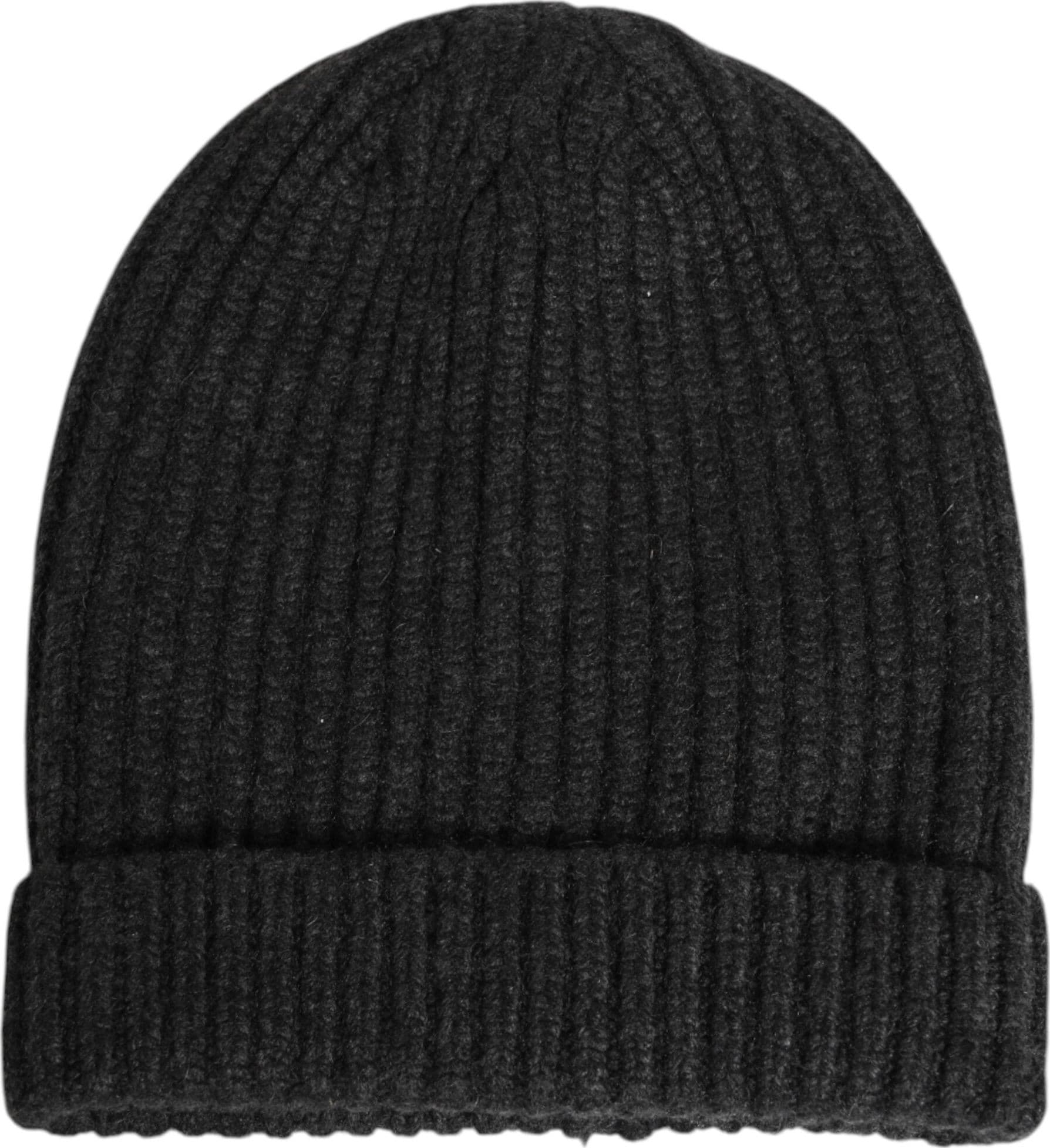 Dolce & Gabbana Black Cashmere Knitted Beanie Men Capello Hat - 2