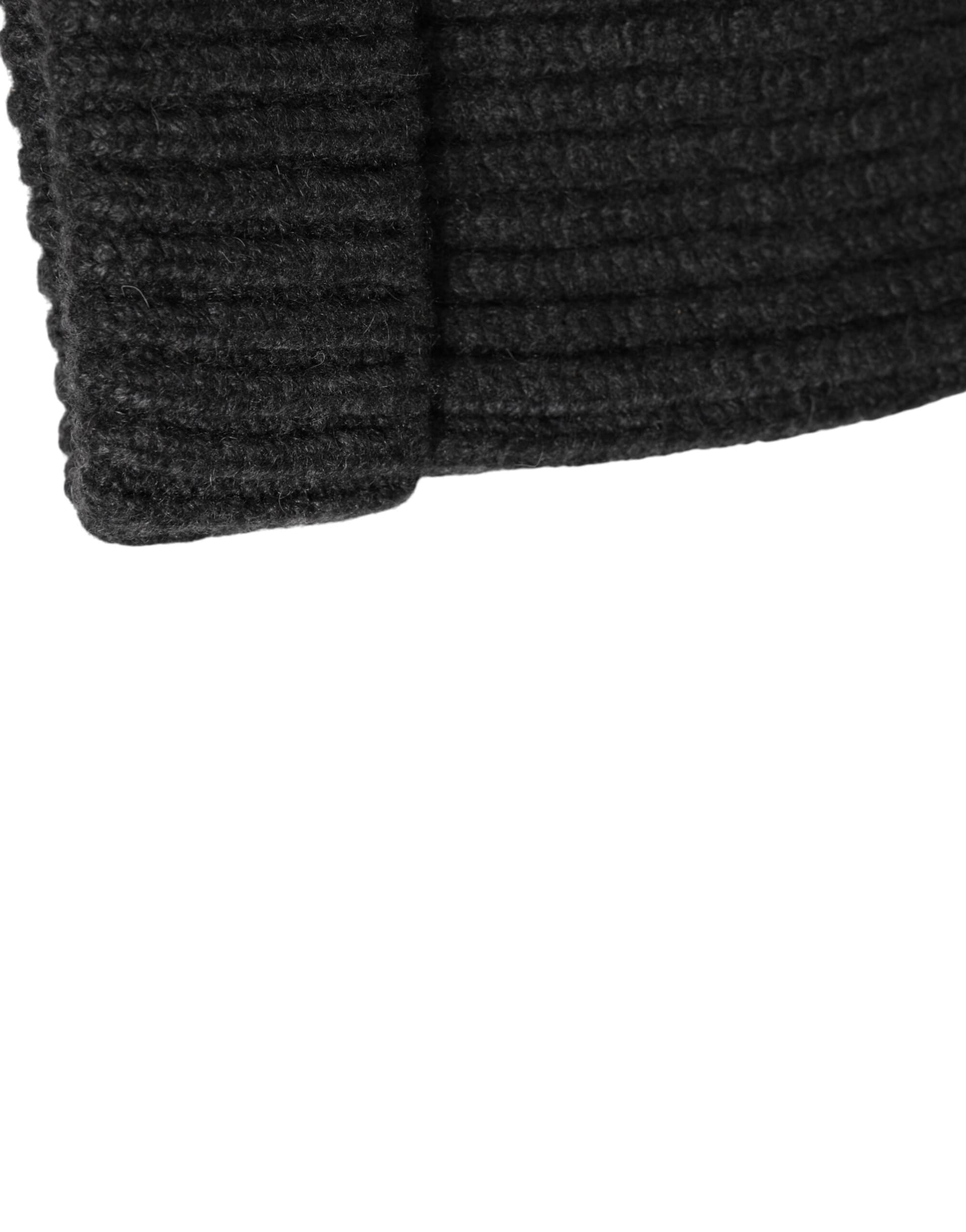 Dolce & Gabbana Black Cashmere Knitted Beanie Men Capello Hat - 4