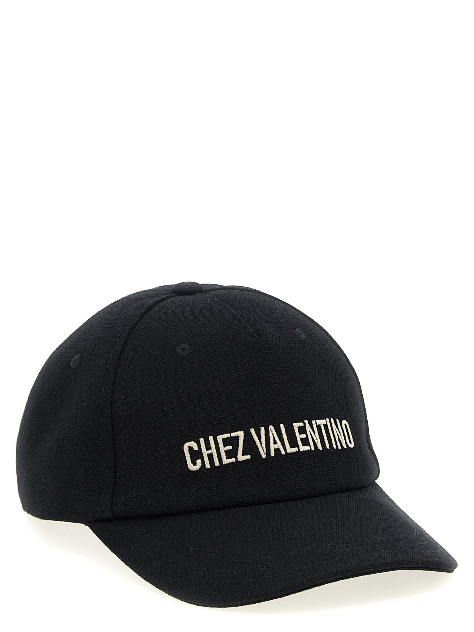 Valentino Garavani Black Cotton Cap (Baseball Hat) - 2