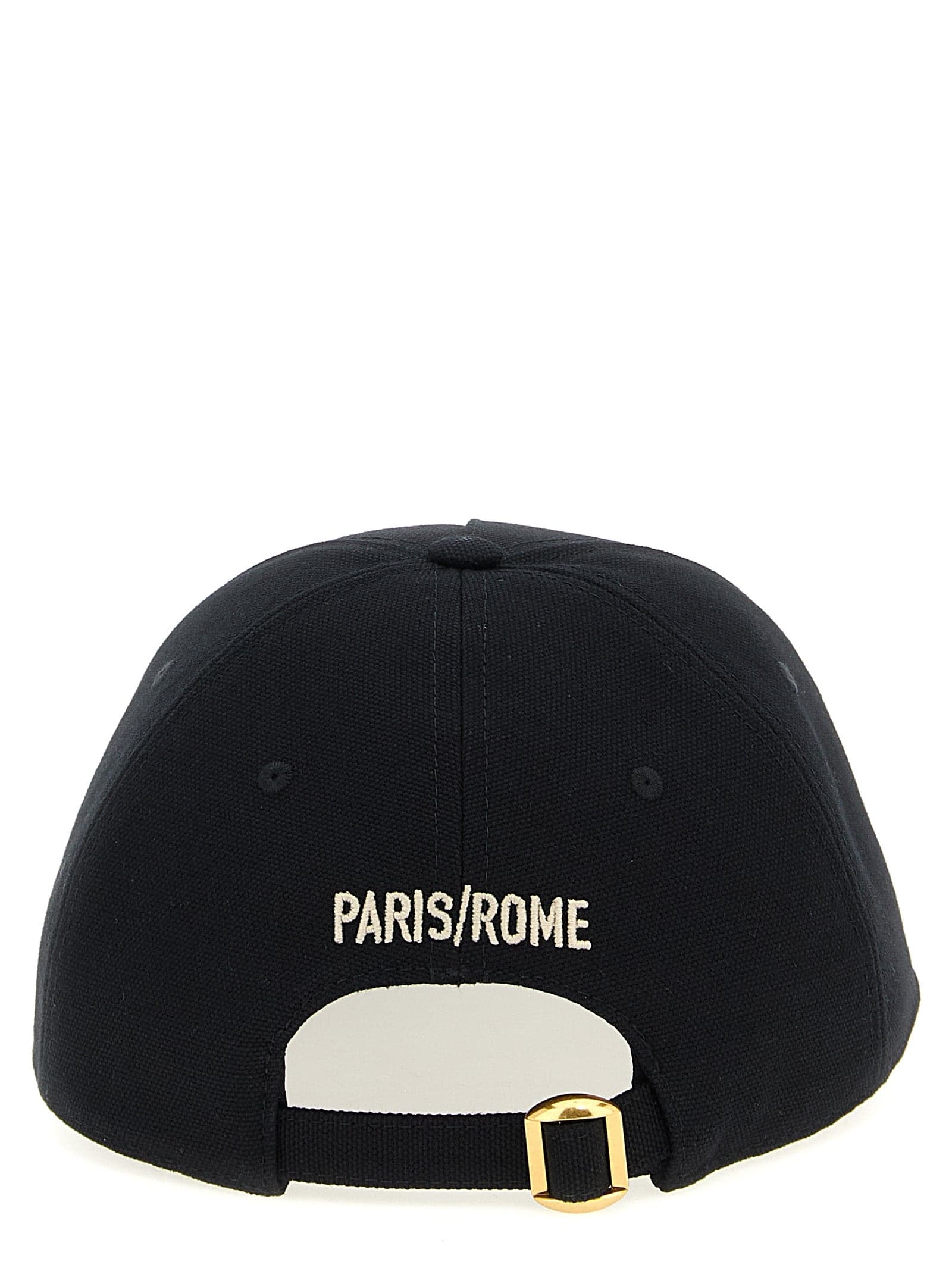 Valentino Garavani Black Cotton Cap (Baseball Hat) - 3