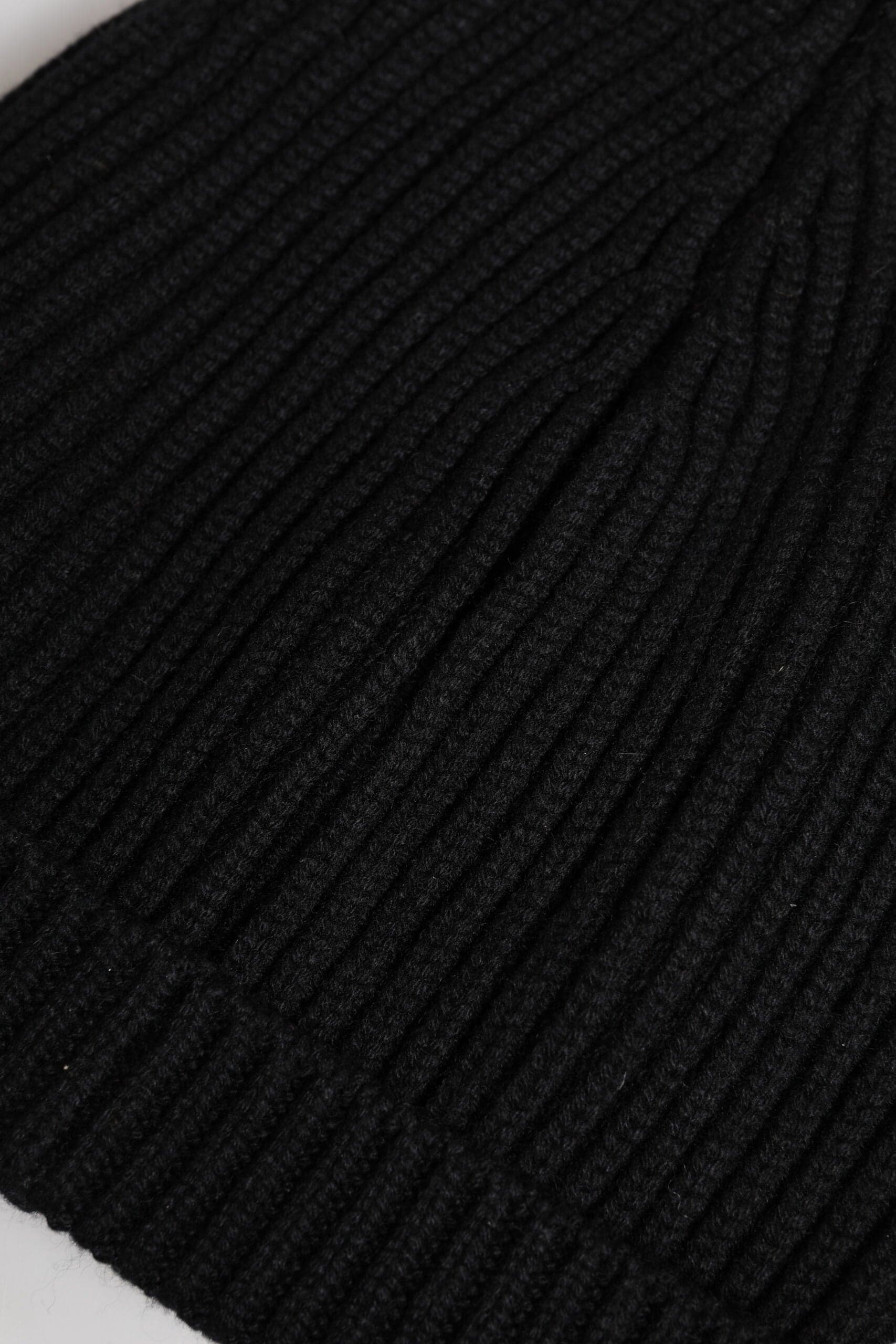 Dolce & Gabbana Black Cashmere Knitted Winter Beanie Hat - 4