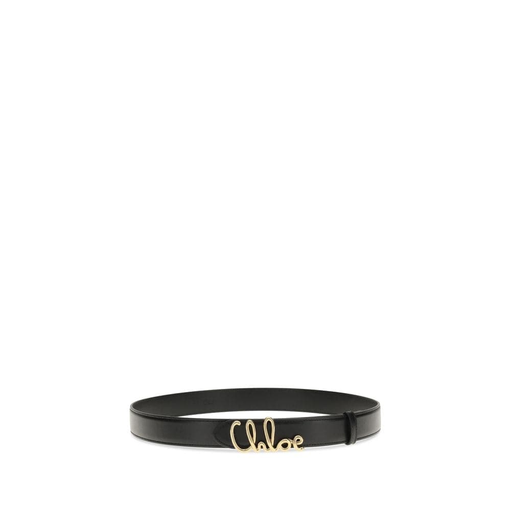 Chloé Black Calf Leather Bos Taurus Belt - 2