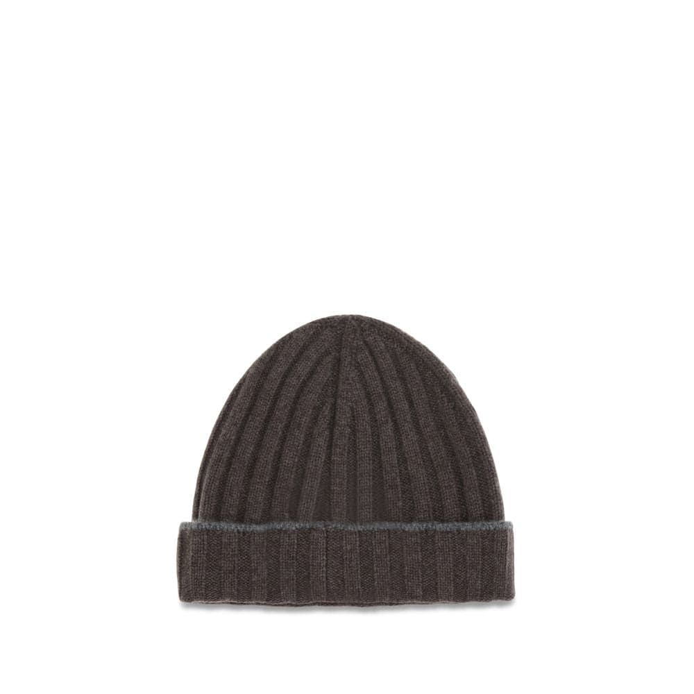 Brunello Cucinelli Brown Cashmere Beanie - 2