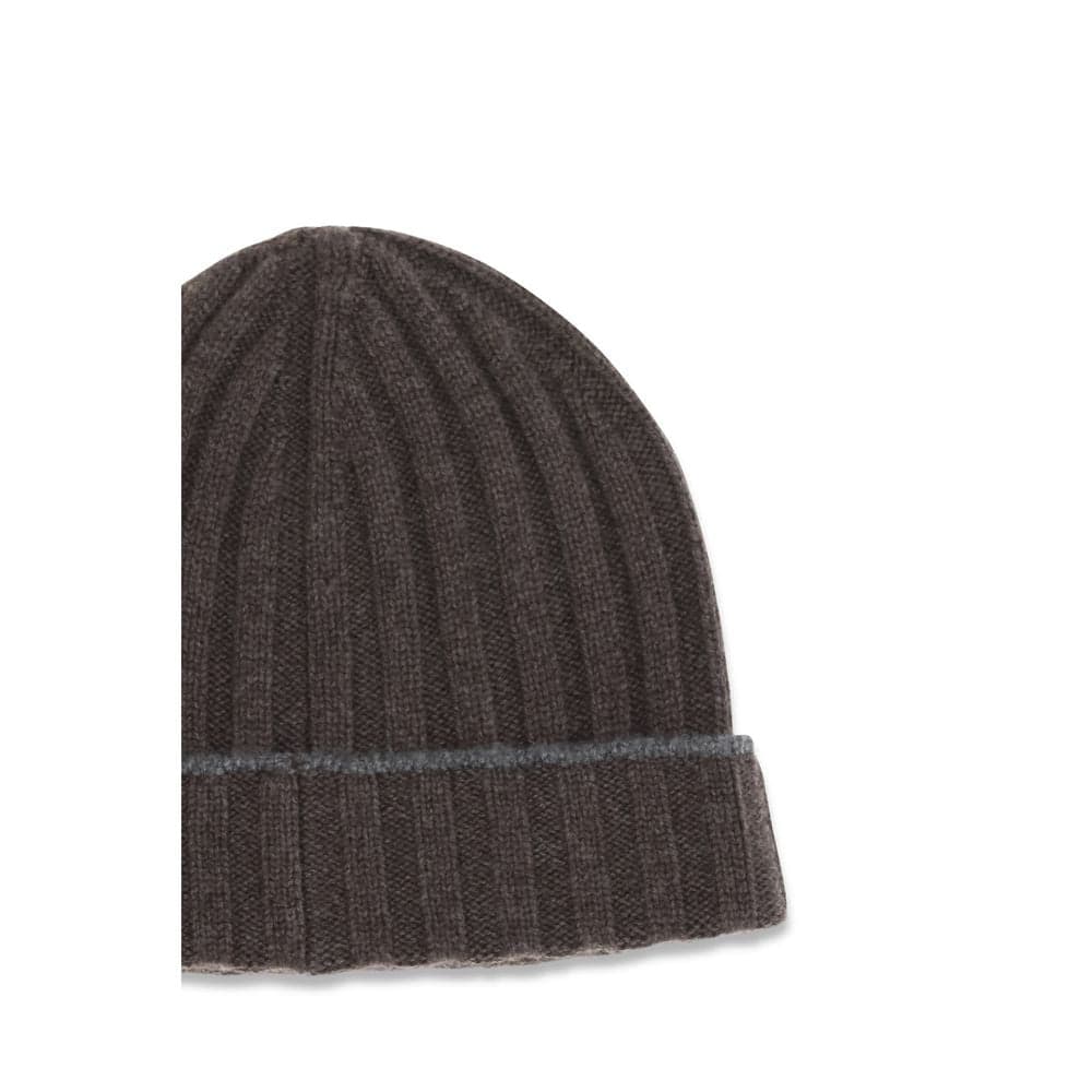 Brunello Cucinelli Brown Cashmere Beanie - 3