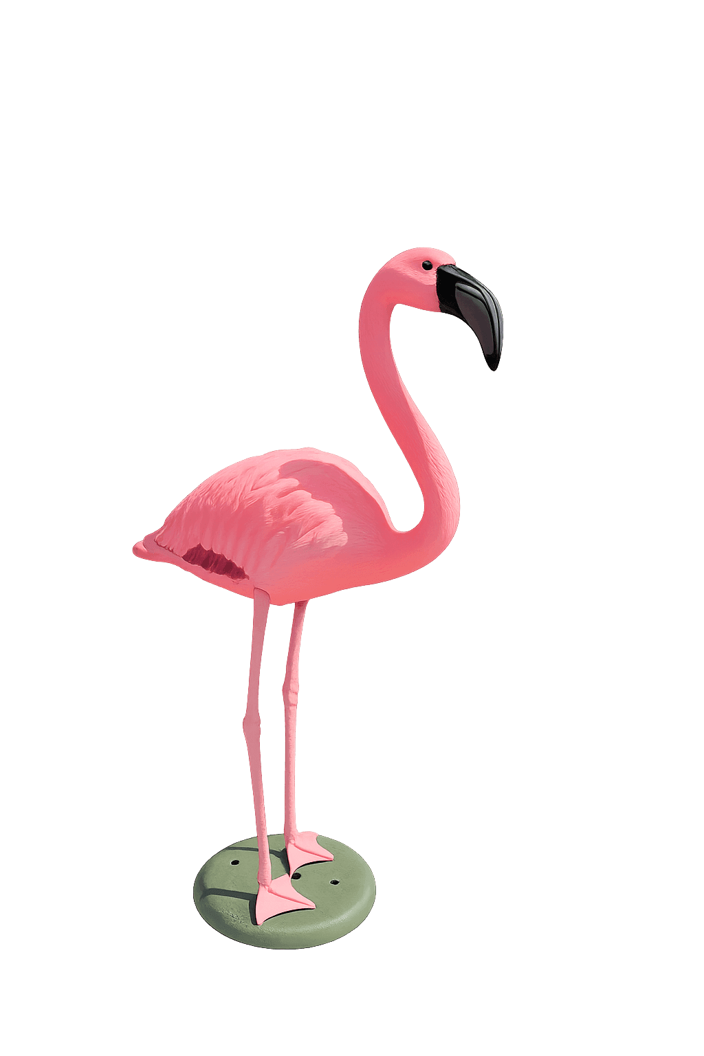 Fenicottero Rosa Decorazione per Laghetti e Giardini Altezza 87 Cm - 2