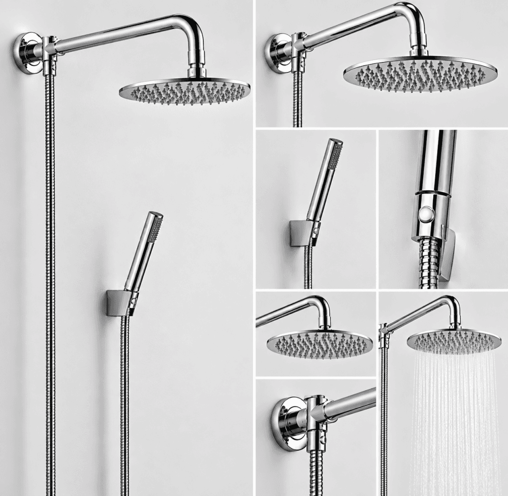 KIT DOCCIA CON SOFFIONE TONDO Ø20 CM E BRACCIO TONDO 20 CM - 3