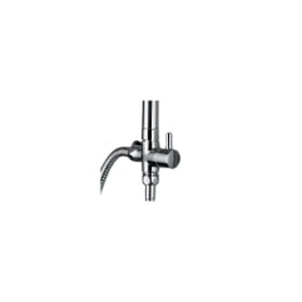 Colonna Doccia Round Cromata con Supporto Regolabile e Soffione Ø20 cm - 2