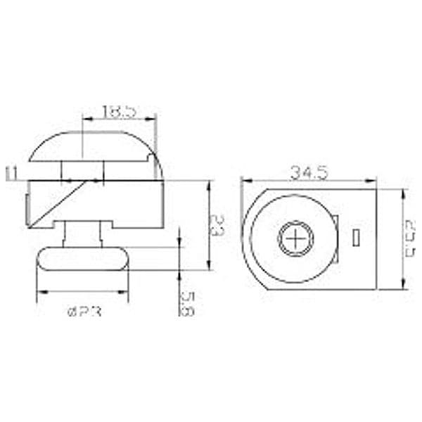 Coppia Cuscinetti Singola Ruota per Box Doccia – Nylon Grigio Ø23 mm – Foro Vetro 12 mm - 2