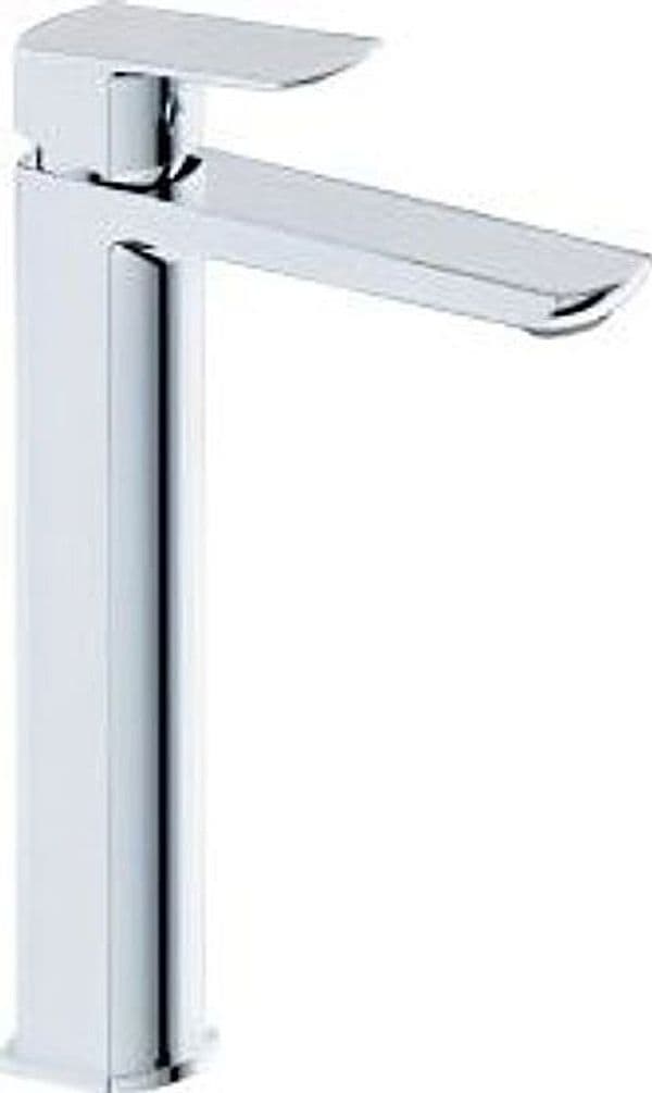 Miscelatore Lavabo Alto Design Minimal con Piletta Click Clack in Ottone 1”1/4 – Cartuccia Ø35 mm - 3