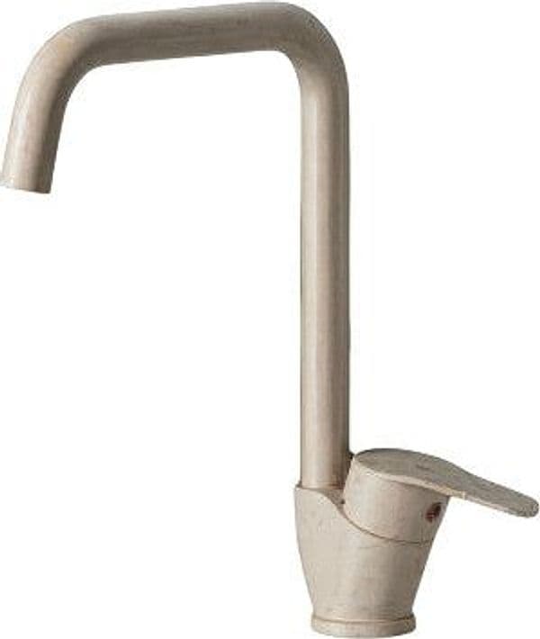 Miscelatore Lavello Cucina Canna Squadrata – Cartuccia Ø40 – Finitura Granito Avena - 4