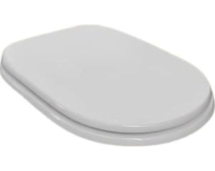 Sedile WC in MDF Bianco con Cerniere Regolabili in Metallo – Distanza Fori 110–210 mm - 3