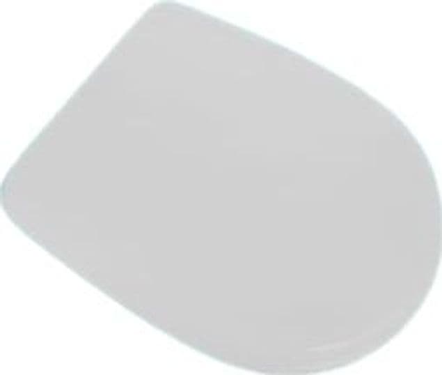 Sedile WC in MDF Bianco con Cerniere Regolabili in Metallo – Interasse 110–210 mm - 2