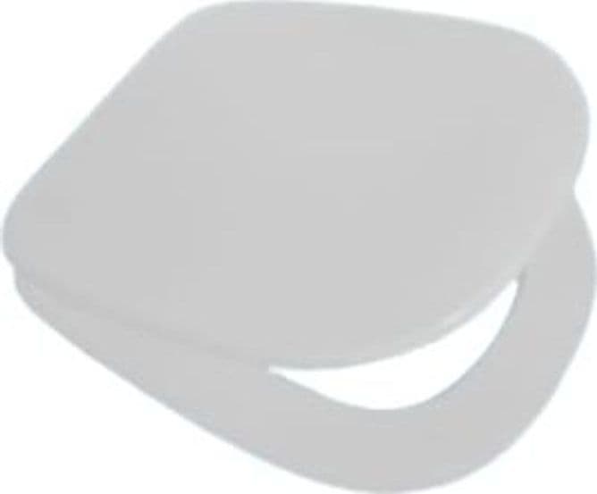 Sedile WC in MDF Bianco con Cerniere Regolabili in Metallo – Interasse 155 mm - 4
