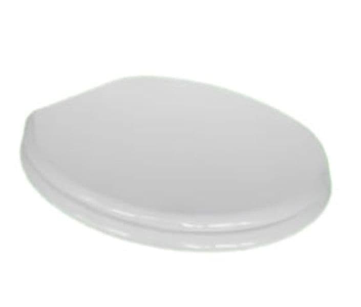 Sedile WC Universale in MDF Bianco Soft Close Sganciabile con Distanza Fori Regolabile 103–210 mm - 2