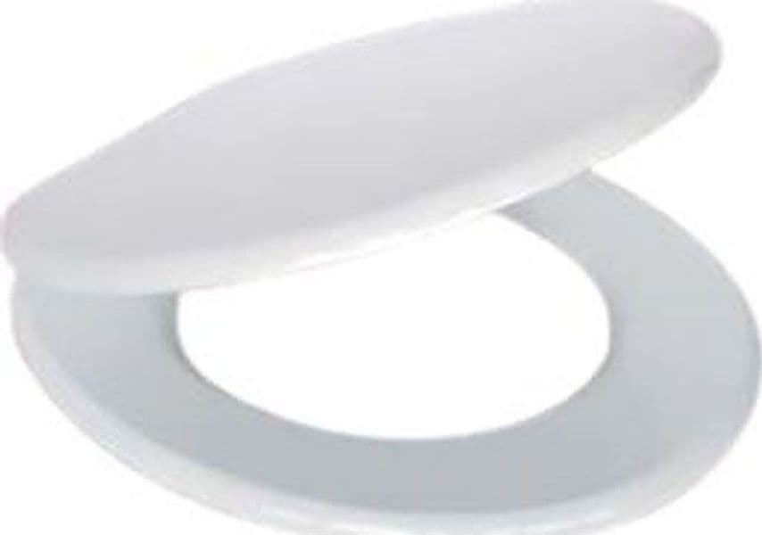 Sedile WC Universale in MDF Bianco Soft Close Sganciabile con Pulsante Centrale – Interasse 65–165 mm - 7