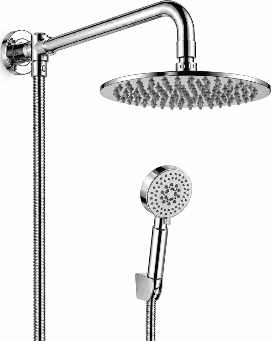 KIT DOCCIA CON SOFFIONE TONDO Ø20 CM E BRACCIO TONDO 20 CM - 4