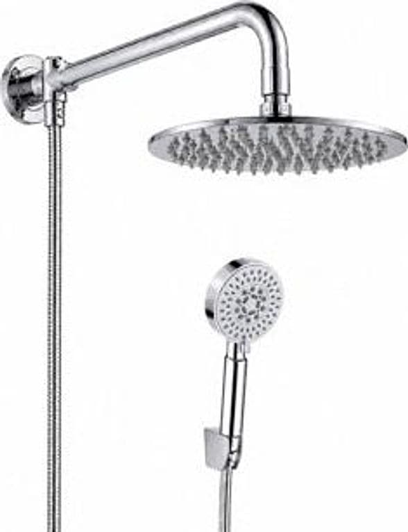 KIT DOCCIA CON SOFFIONE TONDO Ø20 CM E BRACCIO TONDO 30 CM - 4