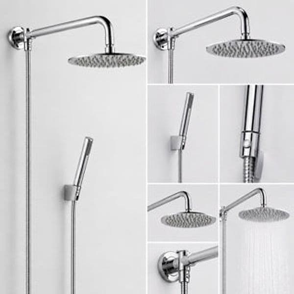 KIT DOCCIA CON SOFFIONE TONDO Ø20 CM E BRACCIO TONDO 35 CM - 3