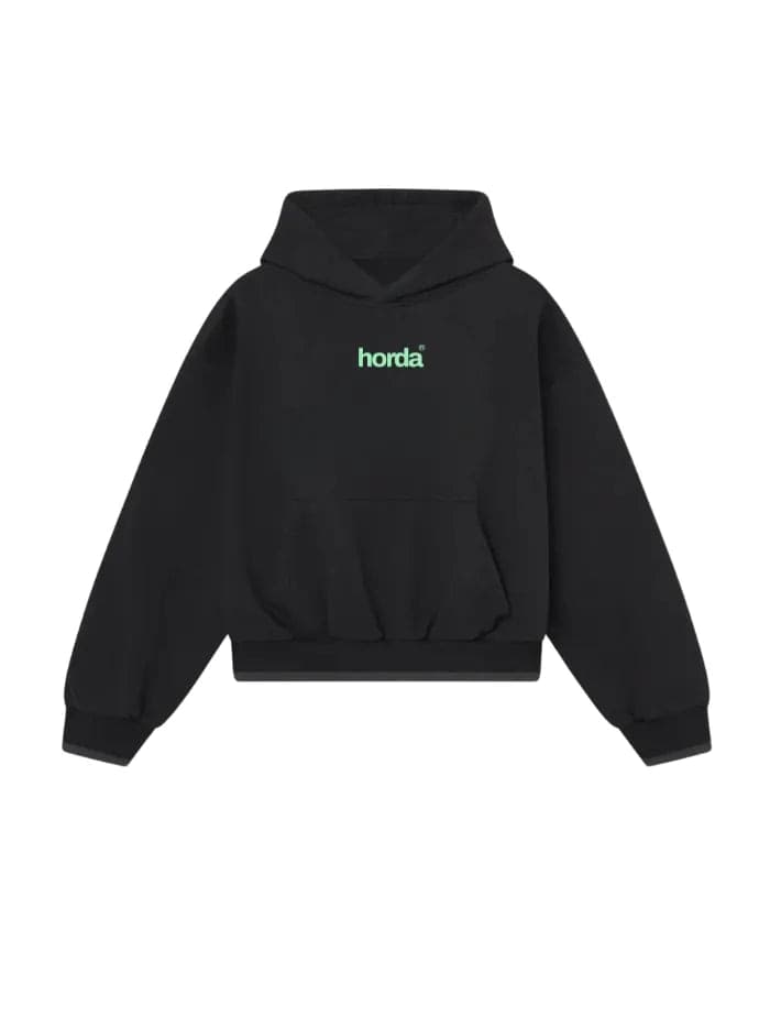 Felpa Nera Terapist Oversize 330g Made in Italy | Horda - 3