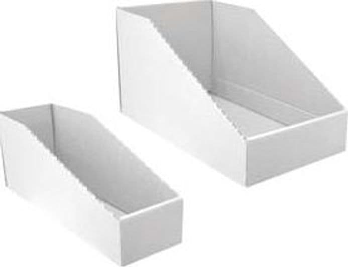 CONTENITORE BOCCA DI LUPO IN CARTONE BIANCO- - mm.100x350x150h. - 25 pezzi