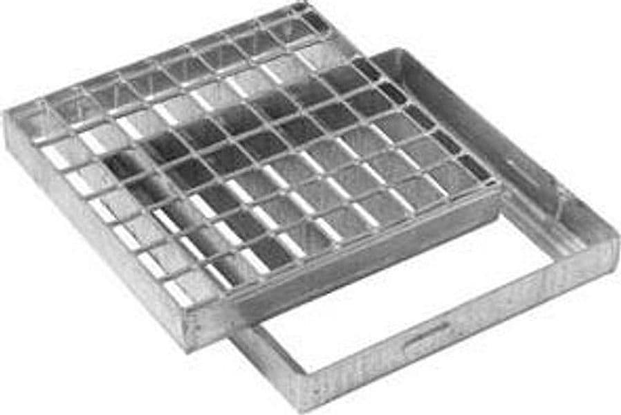 GRIGLIA CON TELAIO QUADRA- - Ø cm.30x30 - 1 pezzi - 2