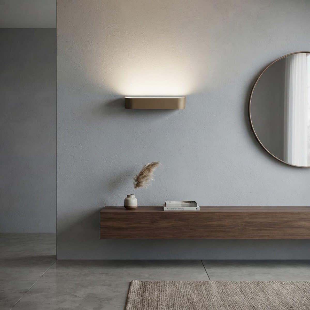 Applique moderno Promoluce HANDLES A32 WS LED CCT metallo monemissione - 2
