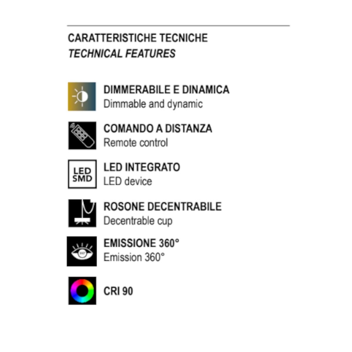 Lampadario led Promoluce CURL S120 Plainted 54W LED dimmerabile telecomando - 21