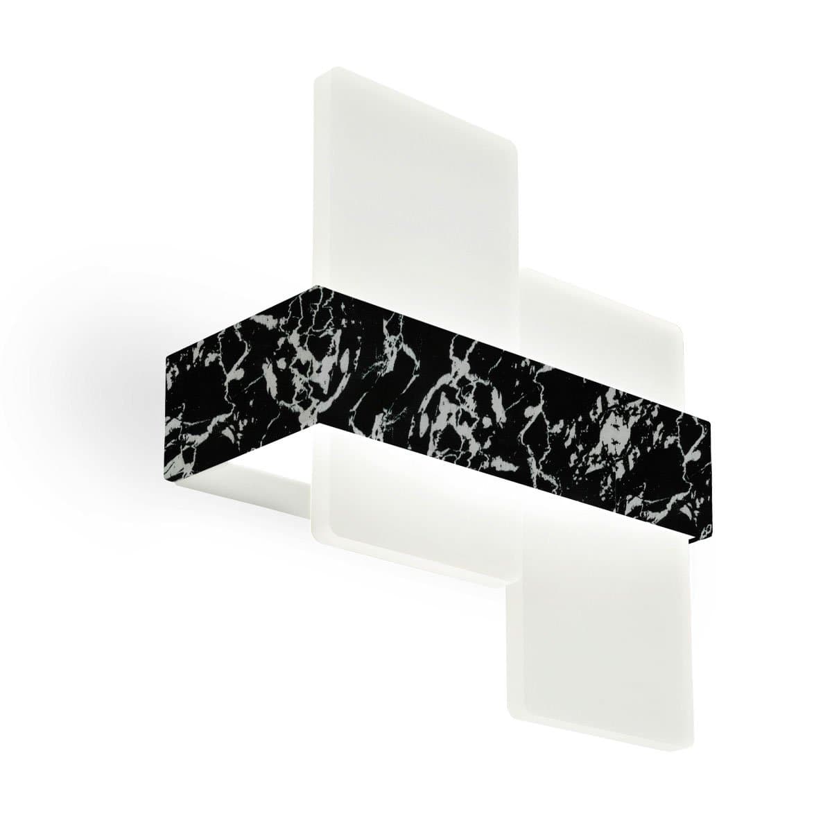 Applique moderno Promoluce BUNNY A23 Foil Marble LED CCT metallo metacrilato - 8