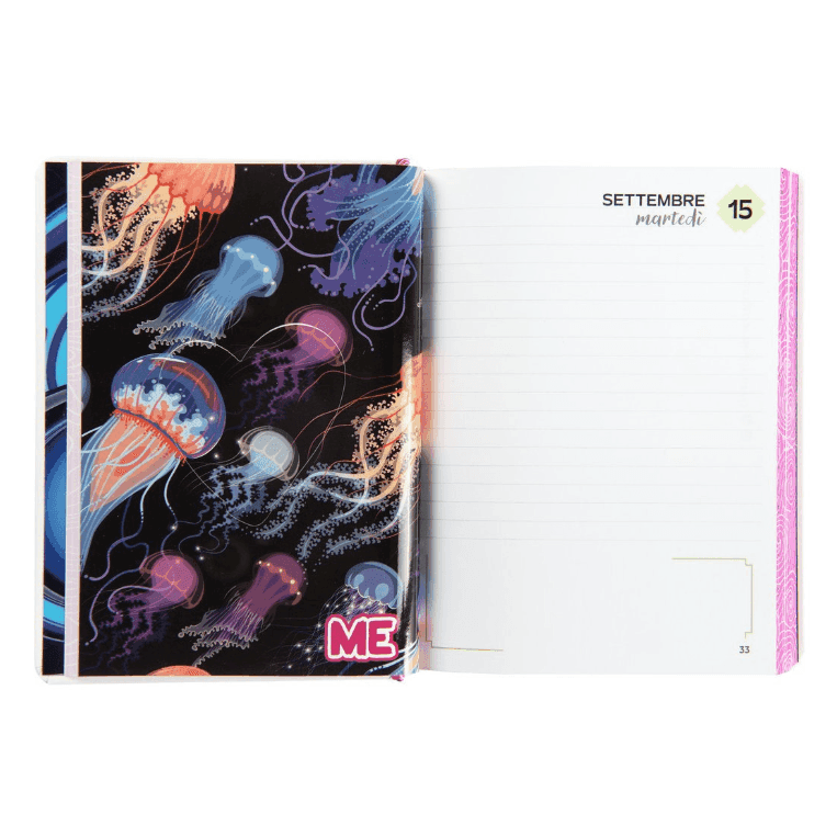 Comix - Diario Scuola ME COLOR 2026/27 16 mesi datato Rosa 12×16.5cm - 3